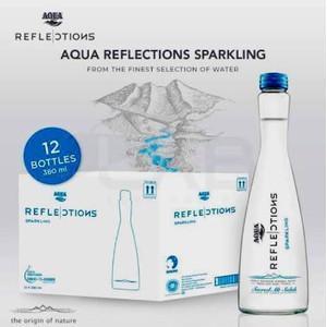 Aqua Reflections Sparkling Water 380ml 1 Dus / Karton isi 12 Botol