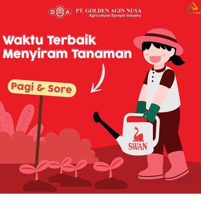 Gaerdenpic- Gembor Swan 10 Ltr Penyiram Tanaman Pot Siram