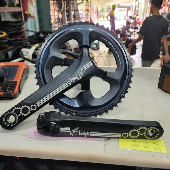 Promo Crank ARM BCD 110 4 Lubang Arm 170mm For Chainring Shimano Ultegra 105 Tiagra Sora 2 Speed GT 