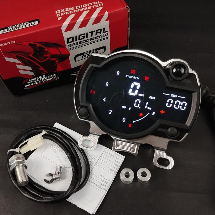 Speedometer Koso Rx2N Full Indikator Digital Spedo Spido Koso Rx2N Set Pangkon Cnc Ride It Gen-02 Or
