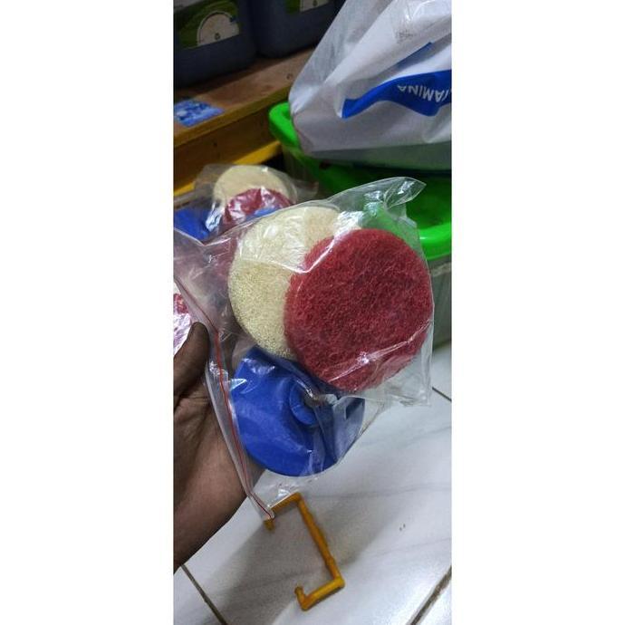 &<&<&<&] Scrub Pad Drill Set Pembersih Listrik untuk Keramik Kaca Wastafel Kamar Mandi