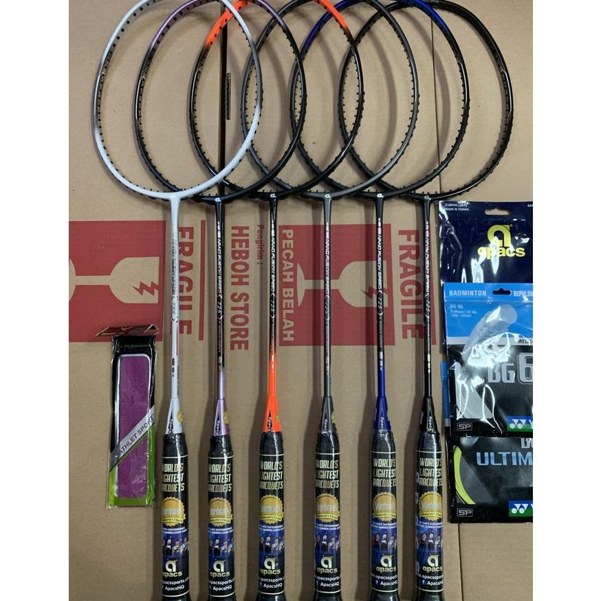 Raket Badminton APACS NEW NANO FUSION 725 Grip 6u G2 Original