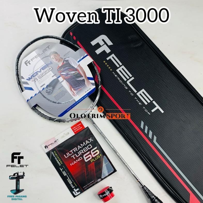 Raket Badminton Felet Woven TI 3000 TI3000 ORIGINAL