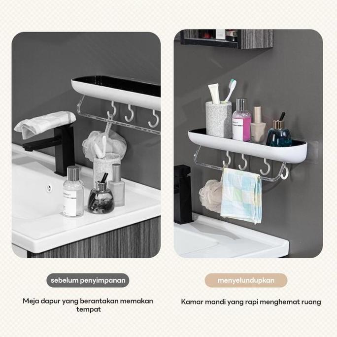 CPE Rak Dinding Kamar Mandi Tempel Anti Air dan Karat  Rak Sabun Kamar Mandi Dinding Gantungan Handu