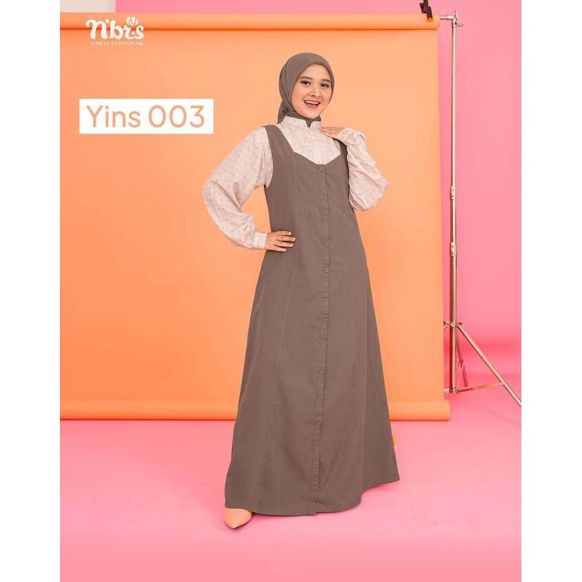 Murah Nibras - Yins 003 - Atasan Dan Outer - Model Kekinian Bahan Laviska Mix Cotton