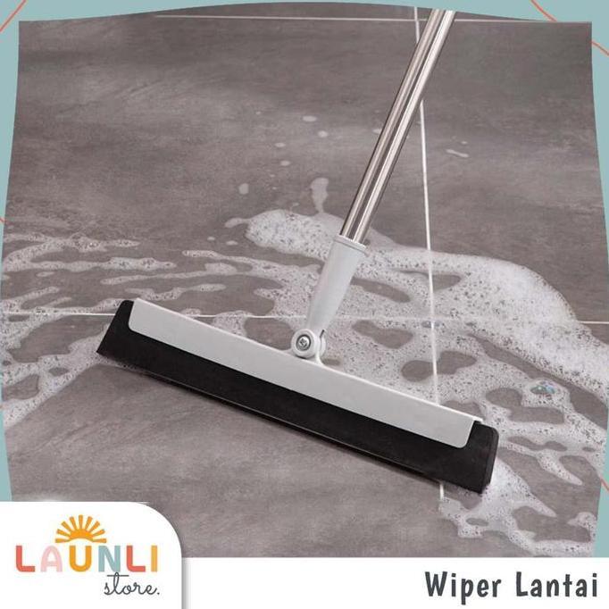 BERKUALITAS Wiper Lantai Alat Pel Serok Air Hujan Karet Pembersih Pendorong Air
