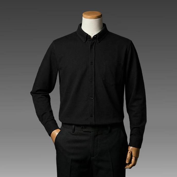 Boyboy- Kemeja Panjang Pria Jb Psy Long Shirt Hitam