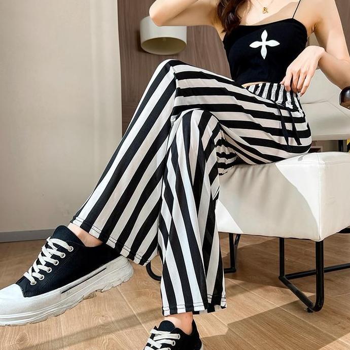 DB214 >> Celana Panjang Kulot Wanita Motif Corak Modis Cullot Highwaist Loos Pants Fit Karet Melar R