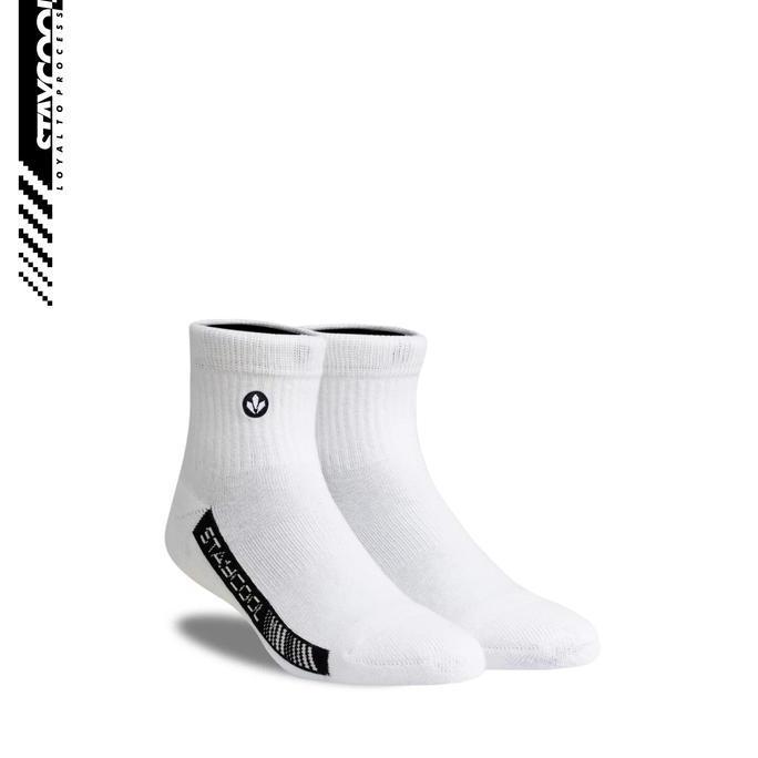 Keren- Staycool Socks Kaos Kaki Fashion Ankle Basic Og - Off White