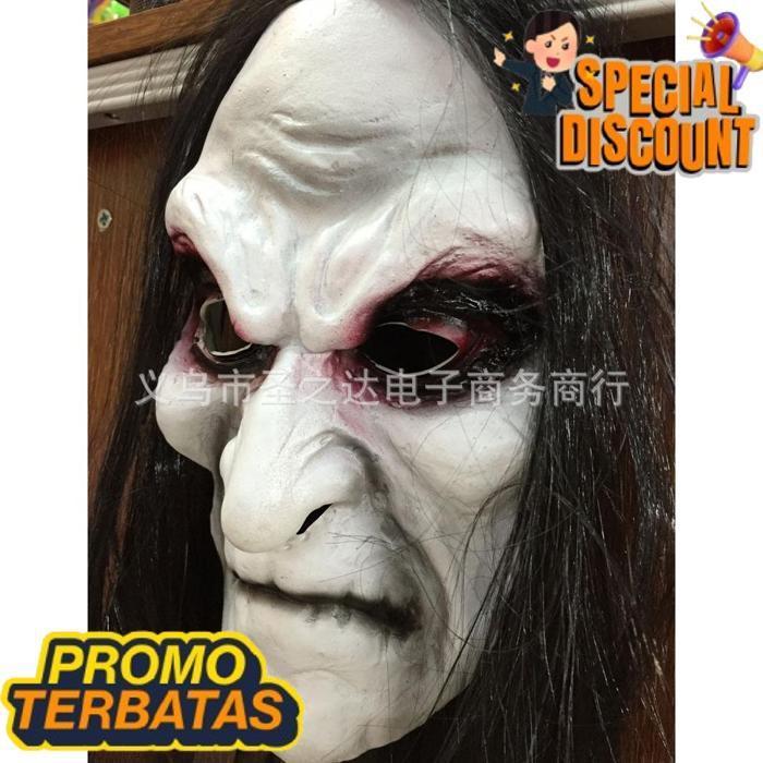 Top Today Toha Topeng Nenek Sihir Zombie With Halloween Rumah Hantu Prank Party Dr-02