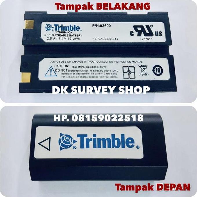 BATTERY TRIMBLE BATERAI TRIMBLE GPS 5700 5800 R6 R7 R8 REPLACES 54344