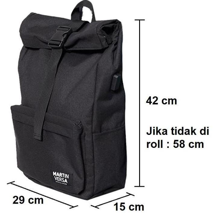 Tampilgayar- Bundling Martinversa Tr12 Tas Ransel Roll Top Dan Wl7 Dompet Pouch