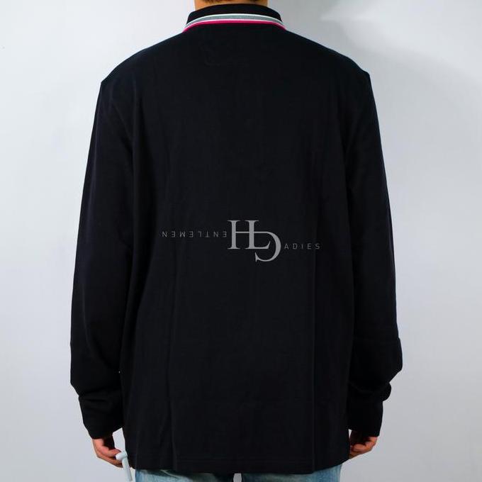 Hugo Boss SS24 Plisy Regular Long Sleeve Polo Shirt Black