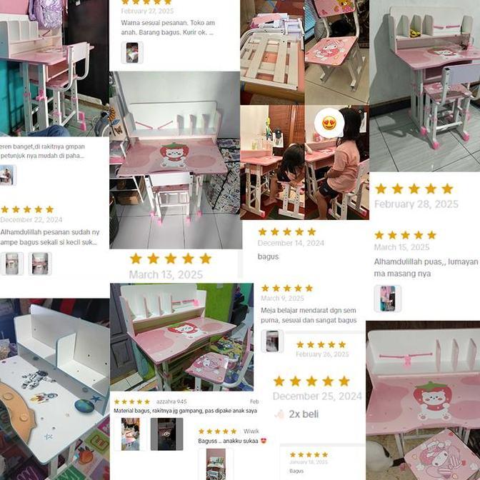 Instan- Meja Belajar Anak Meja Meja Tulis Anak Meja Lipat Karakter Meja Portable Meja Lipat Belajar 