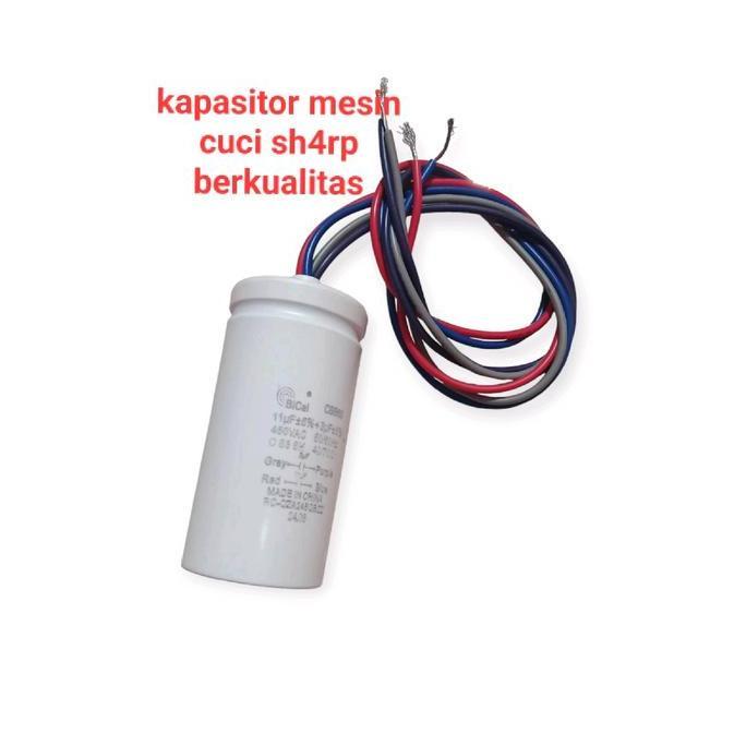 Instancodbisa- Capasitor Mesin Cuci Sh4Rp 2Tabung Ori Kapasitor