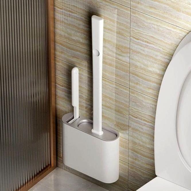 Sikat Toilet Brush Silicone 2In1 Sikat Toilet Silicone