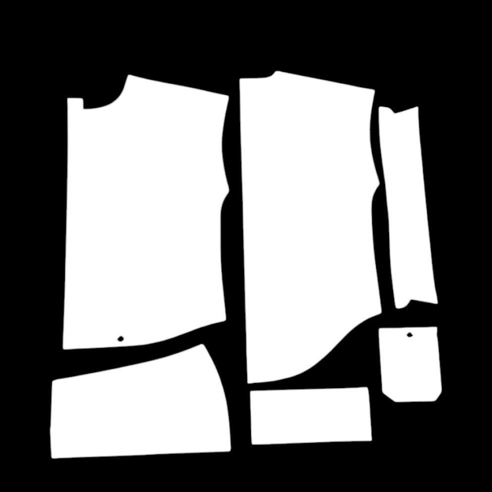 Pola Kemeja Oversize Lengan Panjang (Jual Pola Bukan Baju)