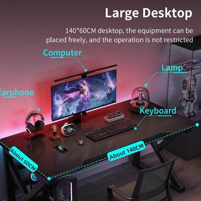 Meja Komputer / Meja Gaming / Meja L / Meja Laptop / Meja kantor / Minimalis Modern