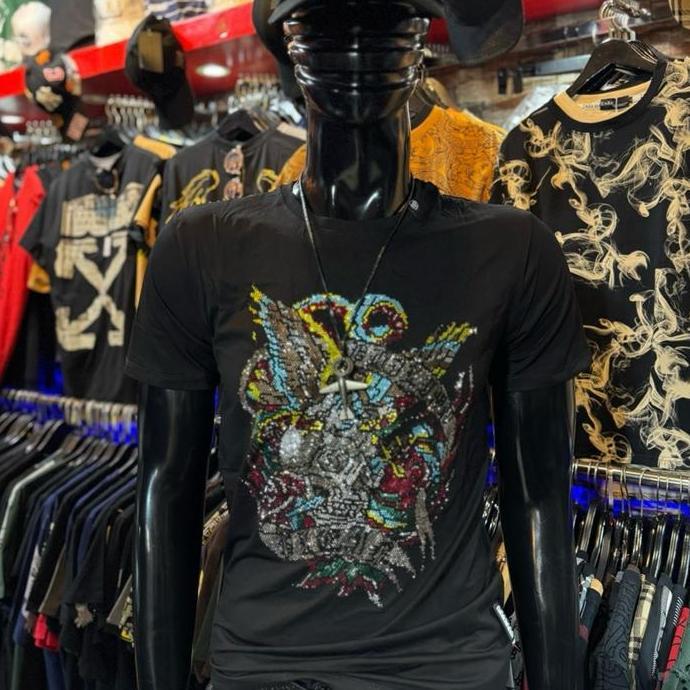 Kaos pria PP PL18 mirror Premium import motif blink blink tag besi kaos pria unisex premium bahan ka