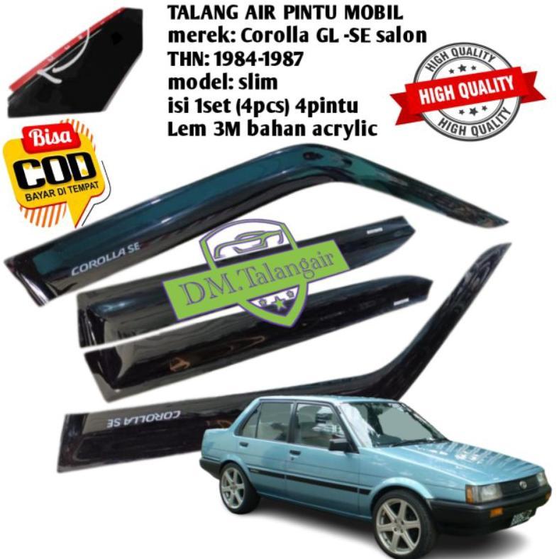 talang air mobil Toyota Corolla GL/SE salon THN 84-87 model slim