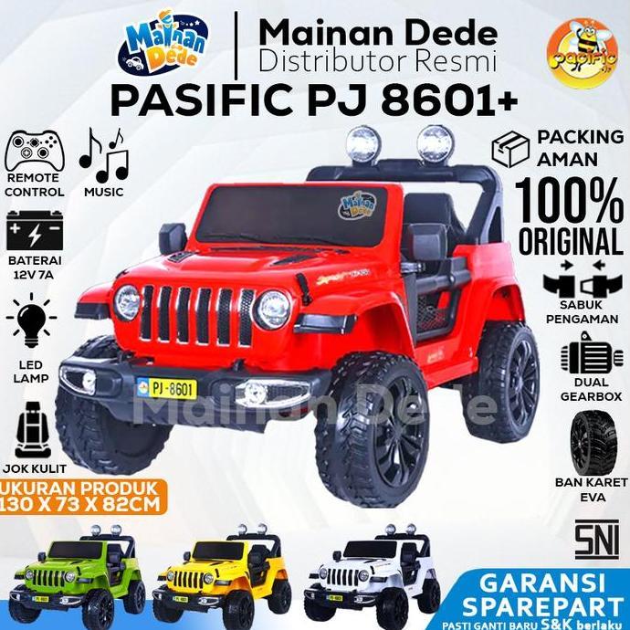 Mainan Mobil Aki Anak Jeep Rubicon Pasific Pj8601 Pj 8601