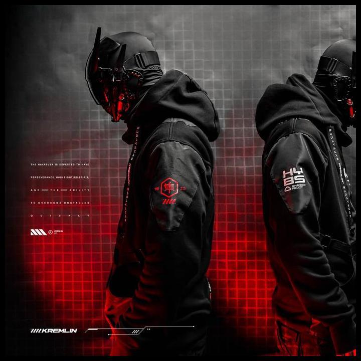 Best Seller Kremlin Cyber Techwear Pullover Hoodie - Hayabusa
