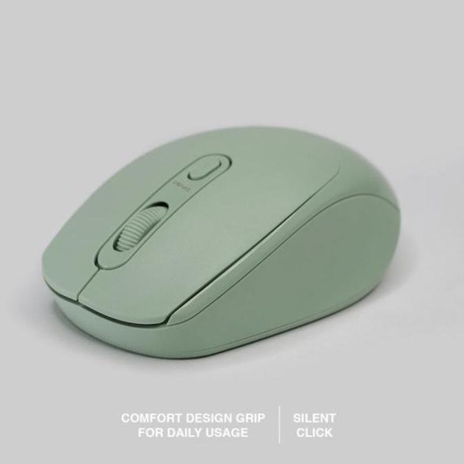 Rexus Q35 Mouse Wireless with Silent Click Office Mouse Tanpa Kabel Baterai Computer