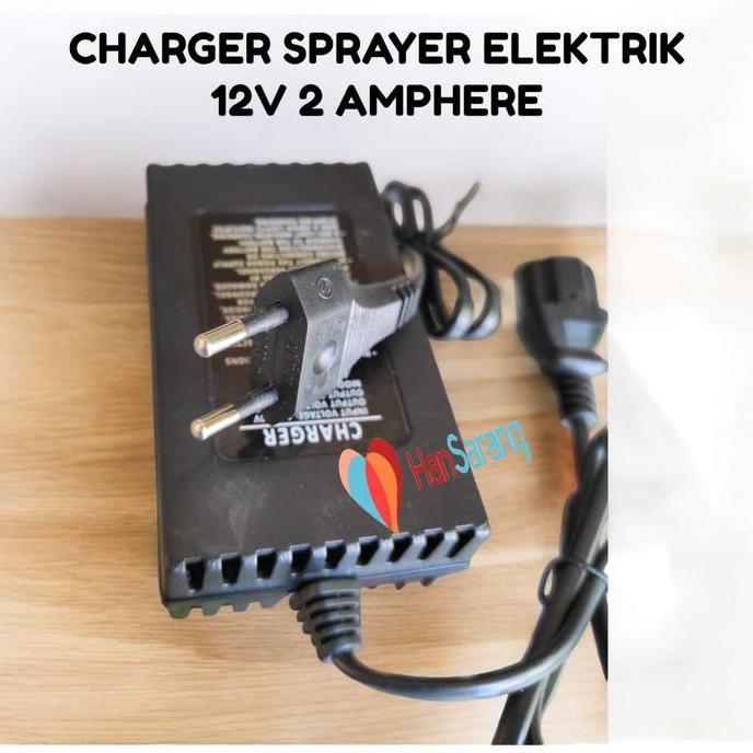 Charger Sprayer Elektrik 2A 12V Cocok Untuk Semua Merk Sprayer Cas Casan Osso Swan Nagasaki Dgw Cba 