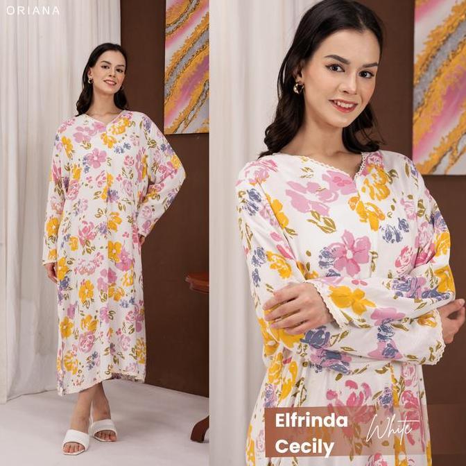 Oriana Homewear Daster Panjang Elfrinda Sizing Collection | Gamis Busui Hijab Friendly