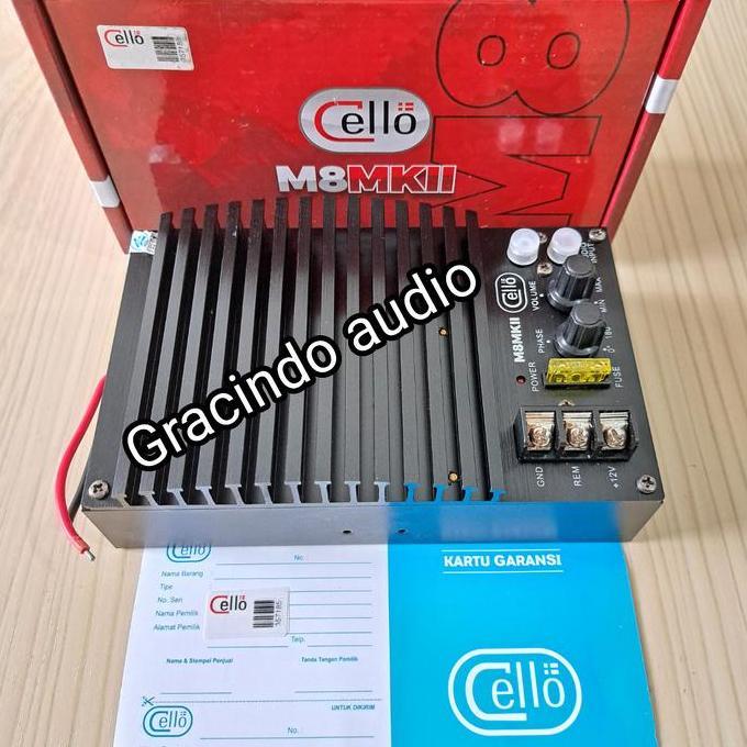 OK POWER AMPLIFIER MONOBLOK CELLO M8MKII  ORIGINAL CELLO FOR SUBWOOFER *