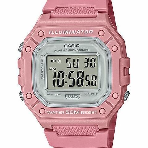 Jam Tangan Casio Wanita W-218HC-4A Original w218hc casio w218