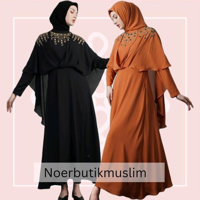 Promo Hikmat fashion Original EA3495 abaya hikmat noerbutikmuslim Diskon