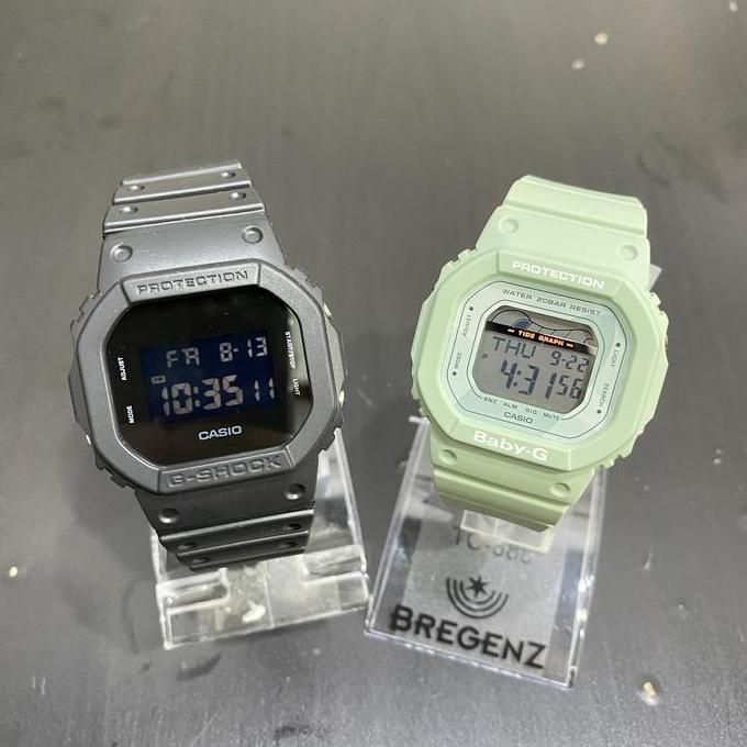 Casio Gshock DW 5600BB Baby G BLX 560-3 Couple Original