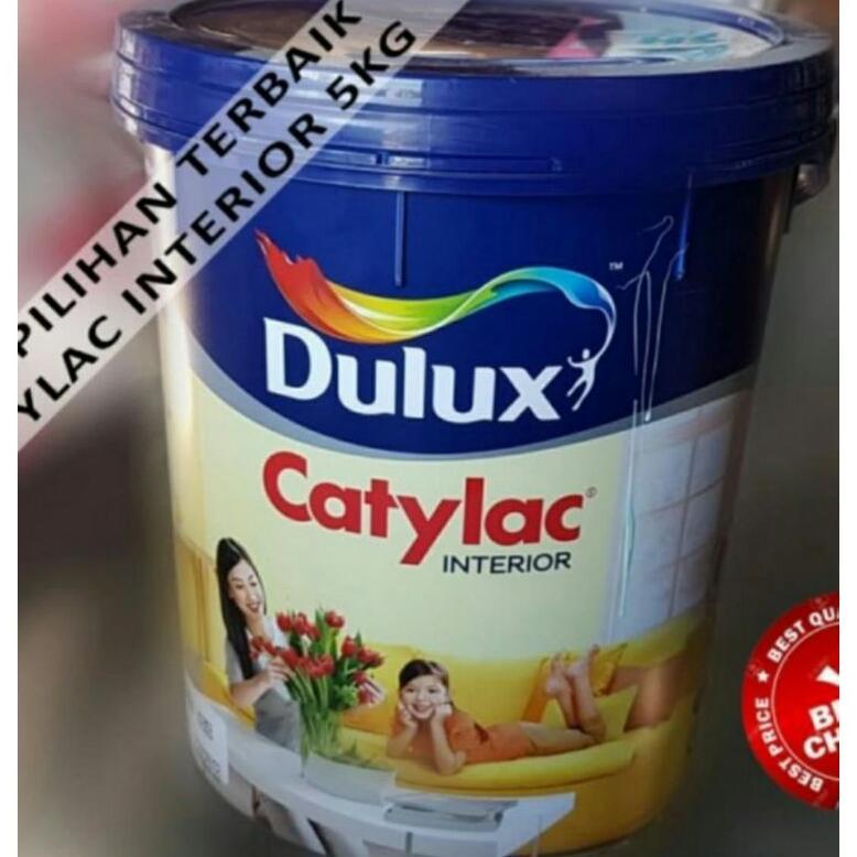 Cat Tembok DULUX CATYLAC INTERIOR Putih & Warna Standart @ 5 Kg Khusus Medan Grab&Gojek only