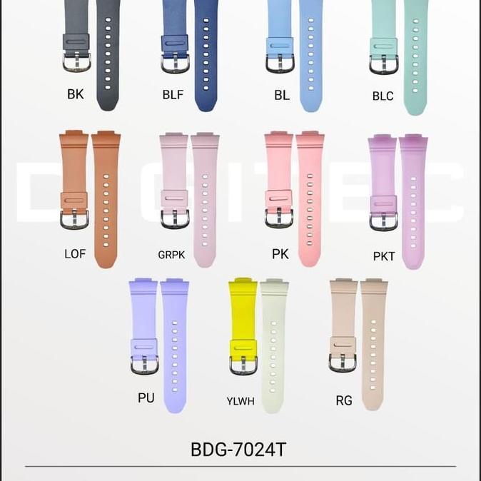 Strap Rubber Jam Tangan Digitec Seri BDG-7024T 7024