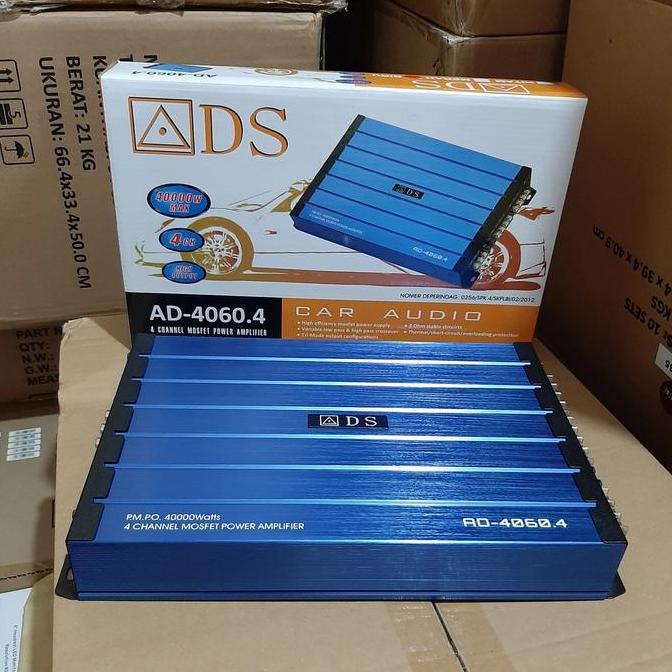 // POWER MOBIL 4 CHANEL ADS AD-4060.4 NEW MODEL 40000 WATTS //