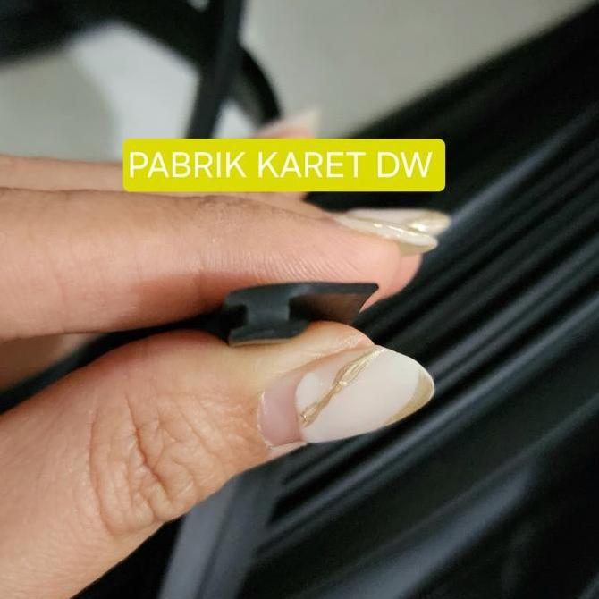 Promo 1 Roll 100M Karet Sirip Jendela Alumunium Ykk Grosir