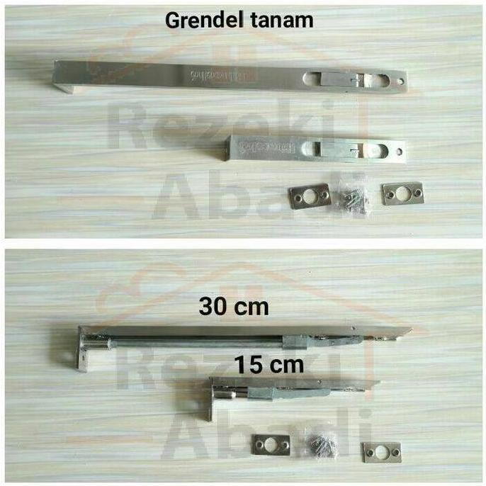 Terlaris - Grendel Tanam Pintu / Slot Pintu Atas Bawah