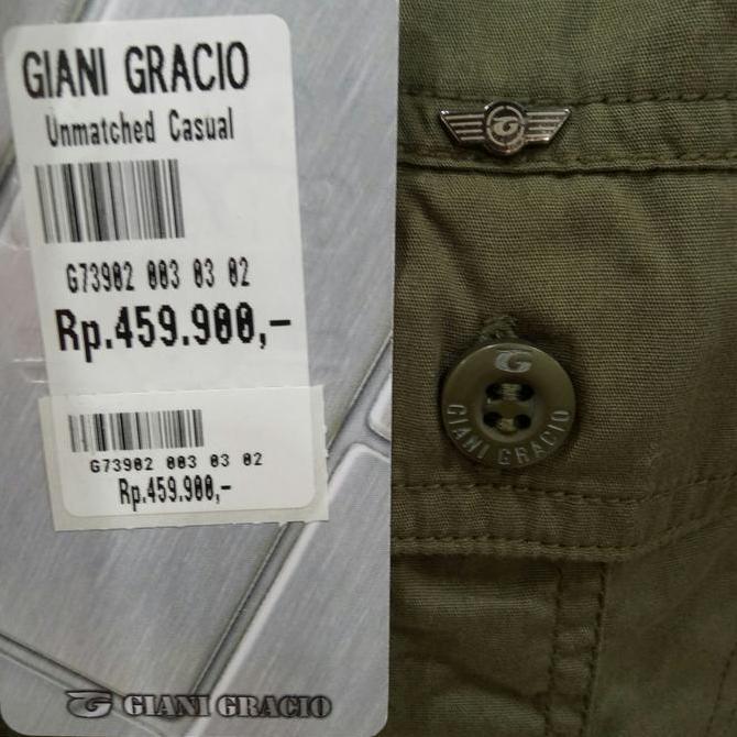 GIANI GRACIO orinal kemeja pangkat pria lengan panjang