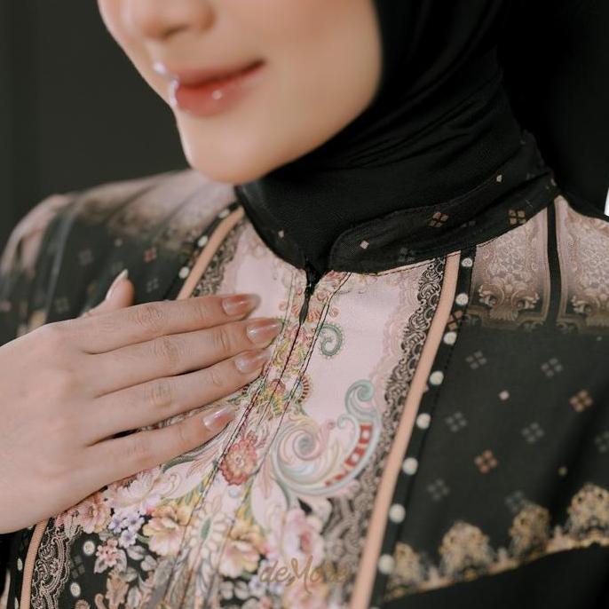 Gamis Muslim Wanita Lebaran Mewah Dress Kondangan Motif Ekslusif Baju Lamaran Syari | Gamis Kirana