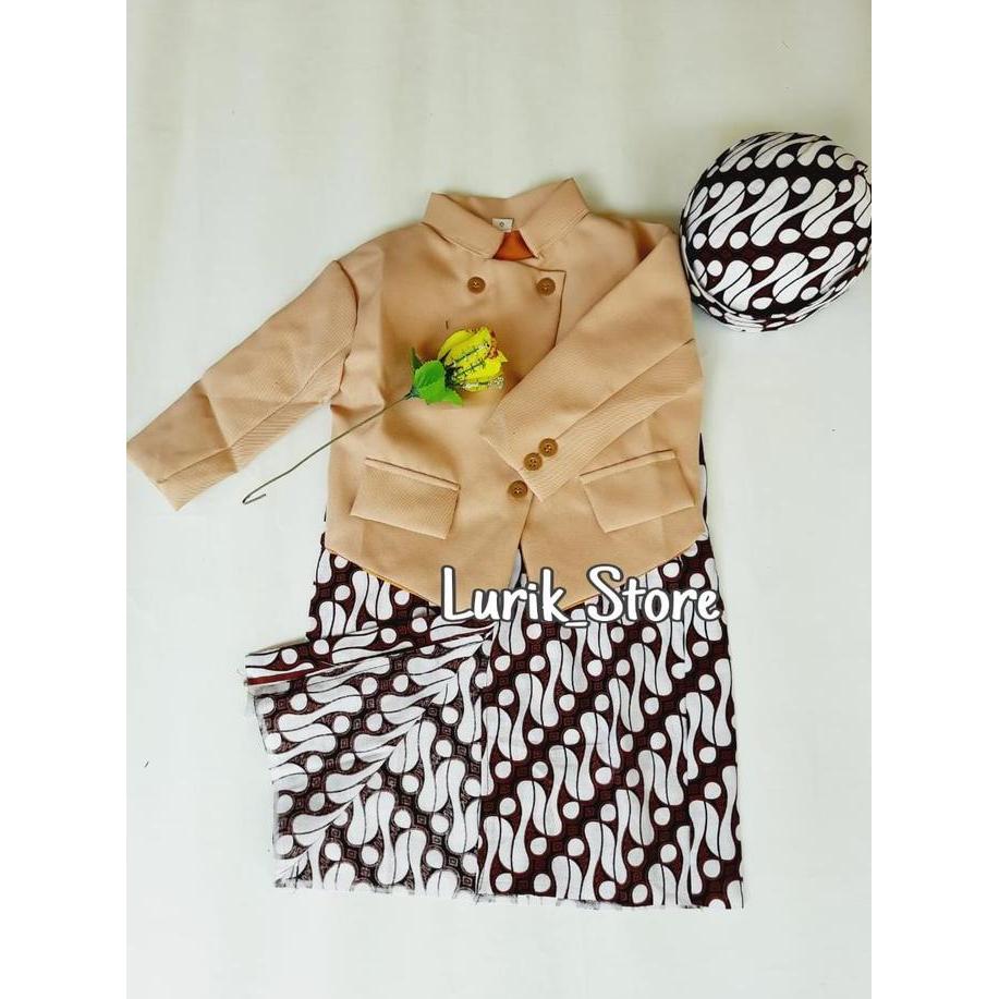 Set Beskap Jawa Anak Bayi umur 2 bln - 10 tahun  /  Baju Adat Jawa Anak Laki  /  Beskap anak  /  bes