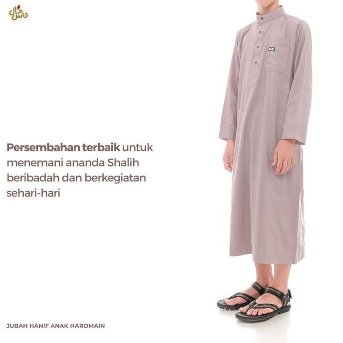 Jubah Hanif Anak Laki Laki Haromain Premium  Lengan Panjang Original