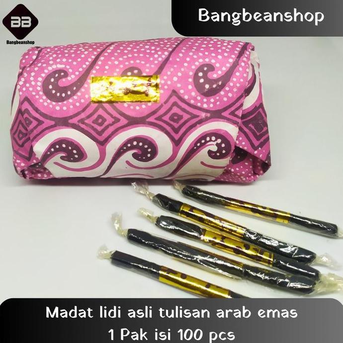 Madat lidi asli tulisan arab emas madat turki 1 Pak isi 100 pcs