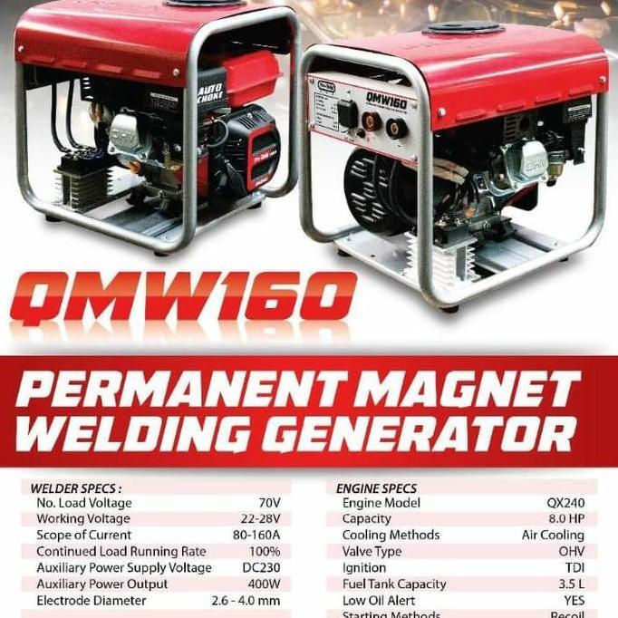 ] Genset Las PROQUIP QMW 160 XP / Welding Generator PROQUIP Qmw160xp