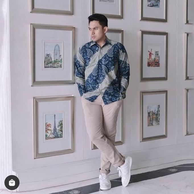 baju kemeja batik pria murah lengan panjang pendek pesta kantor
