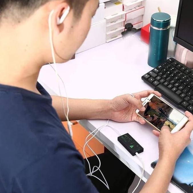 Jdg- Headset Perubah Suara Live Sound Card External Voice Changer