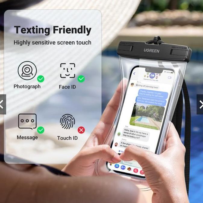 Campic- Ugreen Phone Case Sarung Pelindung Hp Waterproof Multifungsi Kantong Hp Anti Air Max 6.7 Inc