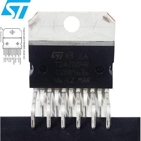 IC TDA 2004 ST Genuine ( 20 Stereo IC Amplifier ) TDA2004 TDA2004R DISKON