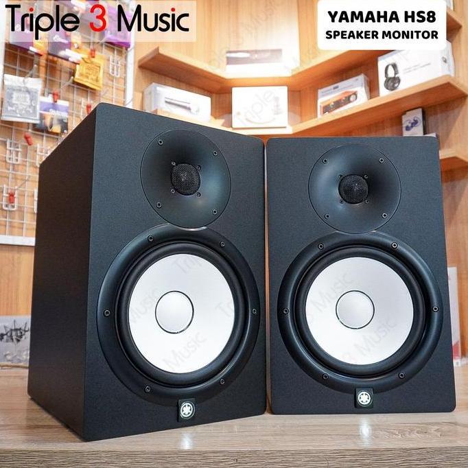 YAMAHA HS8 PAIR ORIGINAL AKTIF SPEAKER MONITOR FLAT ORIGINAL DAN TERPERCAYA