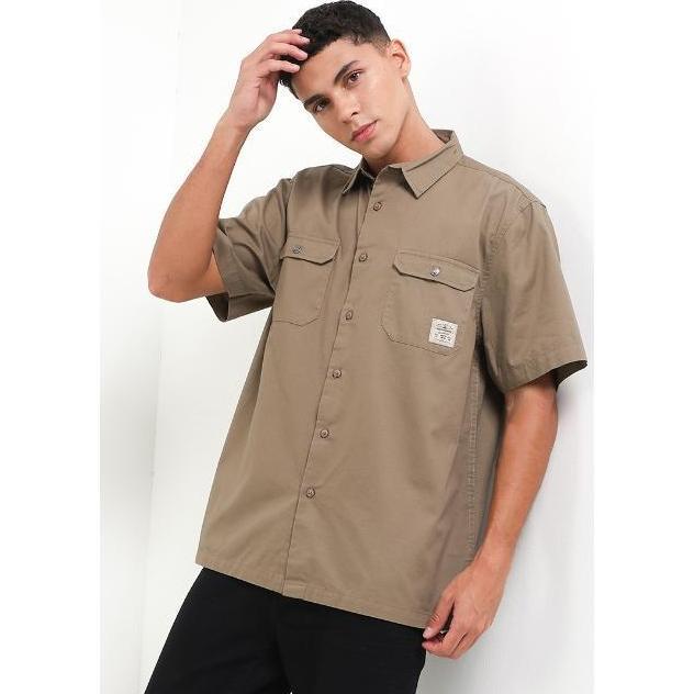 Hush Puppies Kemeja Pria Elmano Khaki